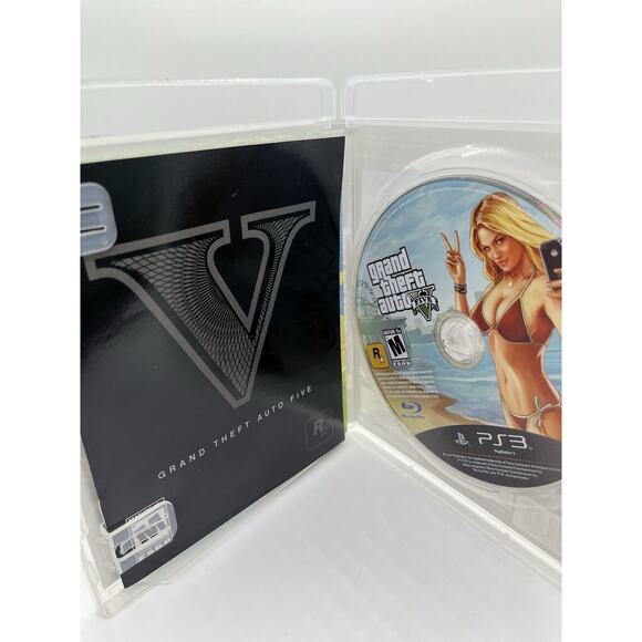 CIB w/ Map (Tested) Grand Theft Auto 5 GTAV - PS3 Sony PlayStation 3 - Picture 9 of 9